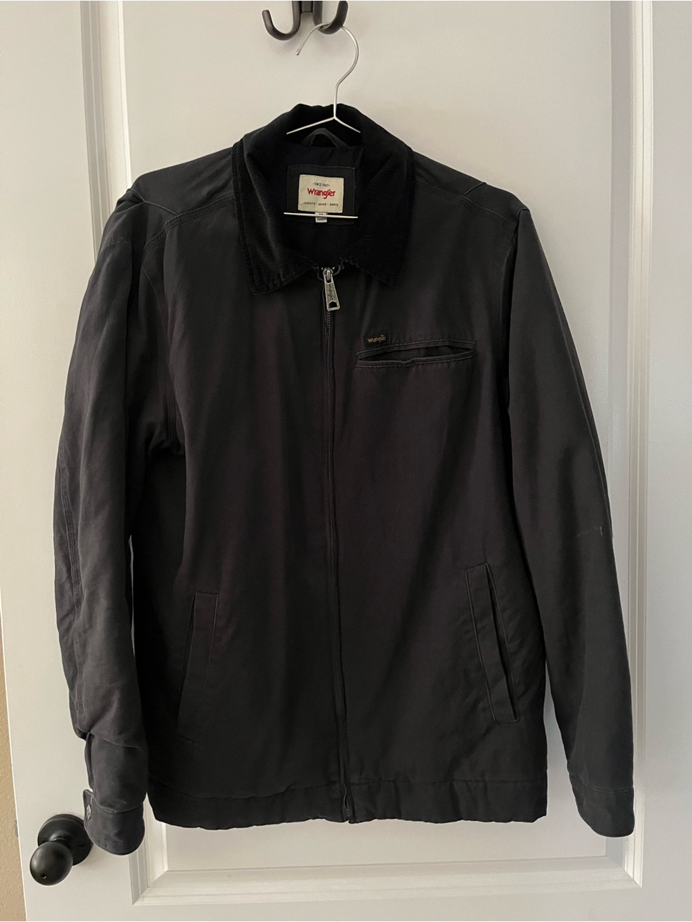 Wrangler Black Zip-Up Bomber Jacket